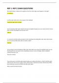 REP 1- REP 2 EXAM QUESTIONS Latest Version 2023-2024