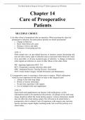 Chapter 14 Care of Preoperative Patients (Test Bank Medical Surgical Nursing 9th Edition Ignatavicius Workman)