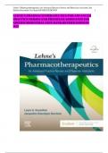 NUR PHARMACOLO-Test Bank Lehnes Pharmacotherapeutics for Advanced Practice Nurses and Physician Assistants 2nd Ed.
