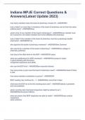 Indiana MPJE Correct Questions & Answers&lpar;Latest Update 2023&rpar;