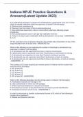 Indiana MPJE Practice Questions & Answers&lpar;Latest Update 2023&rpar;