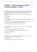NUR601 &ndash; Practice Questions Well Answered Rated  A&plus; 2023 &period;
