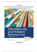 Test Bank Safe Maternity & Pediatric Nursing Care 2nd Edition by Luanne Linnard-Palmer EDITABLE PDF A