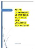 ATI PN COMPREHENSIVE EXIT 2023-2024  WITH NGN&comma; QUESTIONS AND ANSWERS