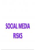 SOCIAL MEDIA RISKS