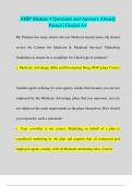 AHIP Module 4 Questions and Answers Already  Passed &vert; Graded A&plus;