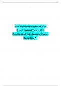 RN Comprehensive Predictor 2019 Form C Updated Version 135 Questions and 100&percnt; Accurate Answers Guaranteed A&plus;