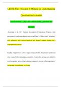 Bundle for LETRS Questions and Answers with verified solutions | Latest updated 2023 Graded A+