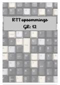 RTT OPSOMMINGS gr 12