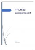 THL1502 Assignment 2