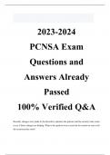 2023-2024  PCNSA Exam Questions and Answers Already Passed  100% Verified Q&A