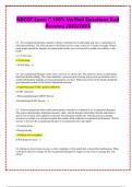 NBCOT Exam C 100&percnt; Verified Questions And  Answers 2022&sol;2023