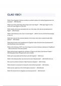 CLAS 150C1 Questions & Answers 2023 ( A+ GRADED 100% VERIFIED)