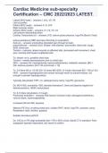 Cardiac Medicine sub-specialty Certification &ndash; CMC 2022&sol;2023 LATEST&period;
