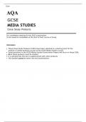 AQA GCSE MEDIA STUDIES Close Study Products 2023