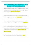 TNCC 8th edition Bundle&vert; All Exam  Questions and Answers&vert; with Verified Solutions&vert; Rated A  2023