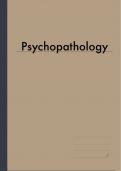 Psychopathology Full Notes