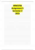 HRM3607 Assignment 5 semester 2 2023 