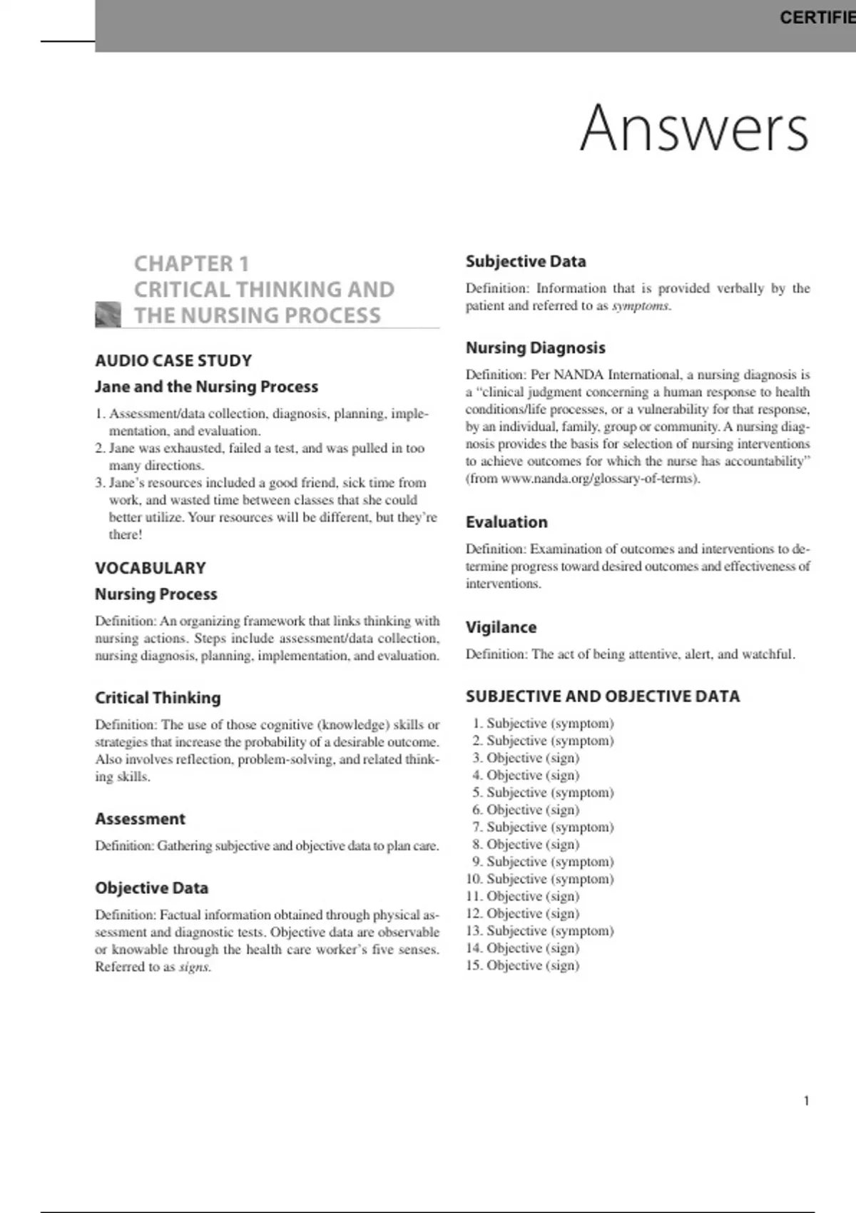 STUDY GUIDE FOR UNDERSTANDING MEDICAL SURGICAL NURSING, 7th Edition ...