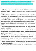 Automated Test Framework &lpar;ATF&rpar; Fundamentals Micro-Certification 2023 With Complete Solution Correct Answers