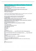 Maternal Newborn ATI&comma; Maternal Newborn Proctor ATI