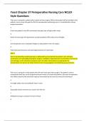  Yoost Chapter 37 Perioperative Nursing Care NCLEX Style Questions Rated A&plus;