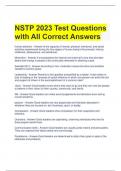NSTP 2023 Test Questions with All Correct Answers 