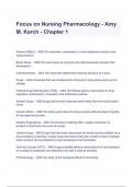 Test Bank - Focus on Nursing Pharmacology 9th Edition by Amy Karch Chapter 1-59  Questions & Answers &lpar;A&plus; GRADED 100 VERIFIED&rpar;