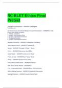 NC BLET Ethics Final  Pretest