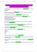 Real PCT Davita final exam questions and Correct Answers Score 100&percnt;