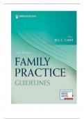 Test Banks For Family Practice Guidelines 6th Edition by Jill C&period; Cash&semi; Cheryl A&period; Glass&semi; &lrm;Jenny Mullen&vert;&vert;Chapter 1-23&vert;&vert;ISBN-10&comma;0826173543&vert;&vert;ISBN-13&comma;978-0826173546&vert;&vert;A&plus; guide