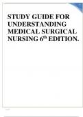 STUDY GUIDE FOR UNDERSTANDING MEDICAL SURGICAL NURSING 6th EDITION