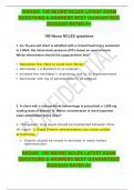  NSG403  100 NEURO NCLEX LATEST EXAM QUESTIONS & ANSWERS BEST GUARANTEED 20222023 RATED A&plus;
