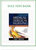TEST BANK FOR Medical-Surgical Nursing&colon; Assessment and Management of Clinical Problems&comma; 9th Edition Lewis&comma; Dirksen&comma; Heitkemper&comma; Bucher &vert; All Chapters &vert; A&plus; Complete  Guide