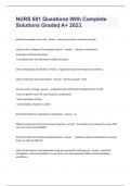 NURS 601 Weeks 1-4 Questions And Answers Rated A &plus; 2023&period;