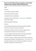 West Coast EMT Block &num;2 Exam Questions with Verified Solutions &lpar;Latest Update 2023&rpar; &lpar;180 Questions&rpar;
