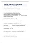 NURS601 Exam 2 With Answers Guaranteed A&plus; Passed&period;