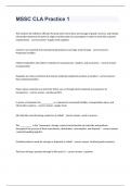 MSSC CLA Practice 1 exam 2023 with 100&percnt; correct answers