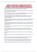 CDEO CHAPTER 7 COMPLETE STUDY GUIDE &lpar;1-106&rpar; WITH ANSWER RATED A&plus;