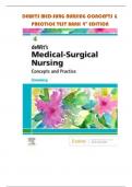 DEWITS MED-SURG NURSING CONCEPTS & PRACTICE TEST BANK 4TH ED TEST BANK - QUESTIONS & ANSWERS WITH EXPLANATIONS &lpar;SCORED A&plus;&rpar; LATEST