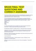 NR228 FINAL TEST QUESTIONS AND CORRECT ANSWERS