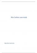 Ritz-Carlton case study - strategic management