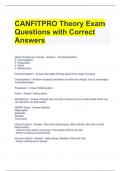CANFITPRO Theory Exam Questions with Correct Answers 