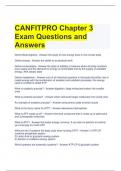 CANFITPRO Chapter 3 Exam Questions and Answers 