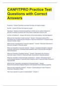 CANFITPRO Practice Test Questions with Correct Answers