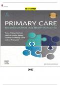 Test Bank for Primary Care-Interprofessional Collaborative Practice 6th Edition by Terry Mahan Buttaro, JoAnn Trybulski, Patricia Polgar-Bailey & Joanne Sandberg-Cook - Complete, Elabrated and Latest Test bank ALL Chapters 1-23 included