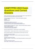 CANFITPRO 2023 Exam Questions and Correct Answers 