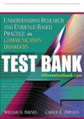Test Bank For Understanding Research and Evidence-Based Practice in Communication Disorders: A Primer for Students and Practitioners 1st Edition All Chapters - 9780205453634
