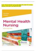 Neeb's Mental Health Nursing 6th Edition By Linda M. Gorman, Robynn Anwa latest test bank 2023-2024