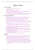 Nursing 265 Exam 1 review study guide